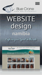 Mobile Screenshot of bluecranewebdesign.com