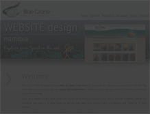 Tablet Screenshot of bluecranewebdesign.com
